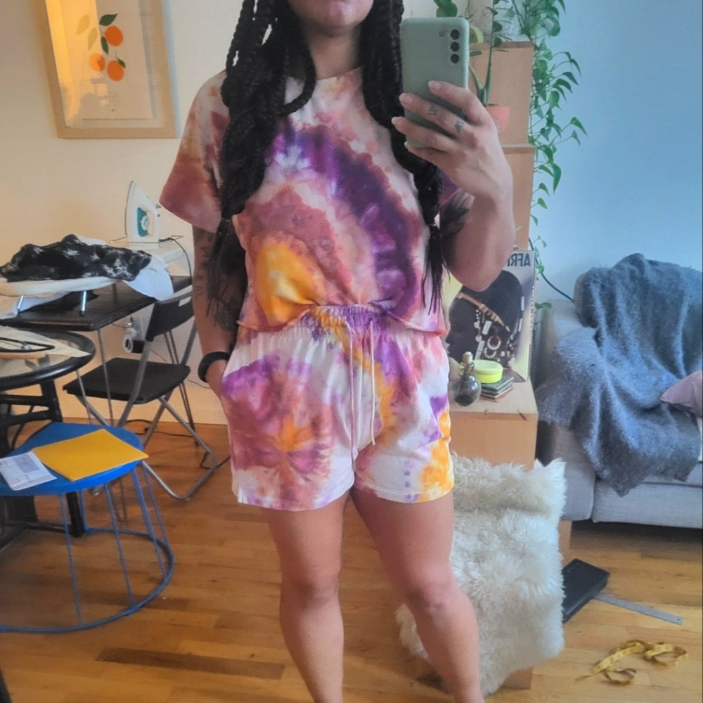 Custom ice dye H&M set